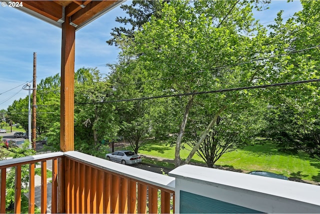 view of balcony