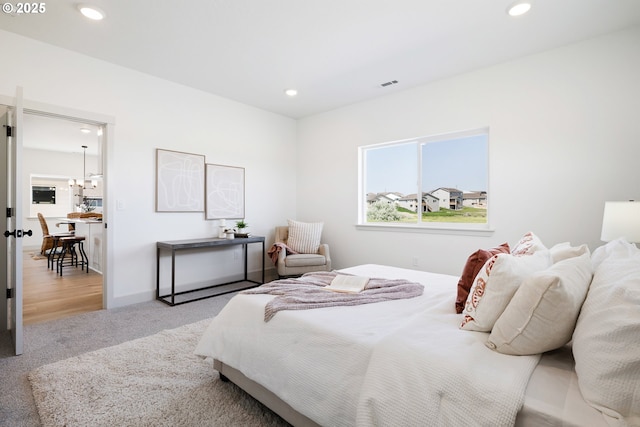 1588 NE 8th Pl, Hermiston, OR 97838 - carpeted bedroom with recessed lighting
