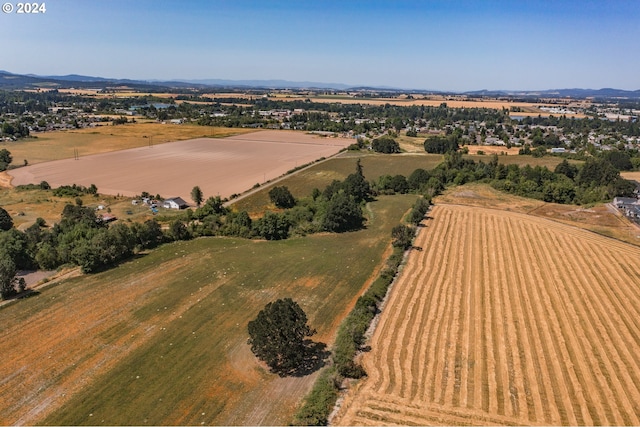 bird's eye view featuring a rural view