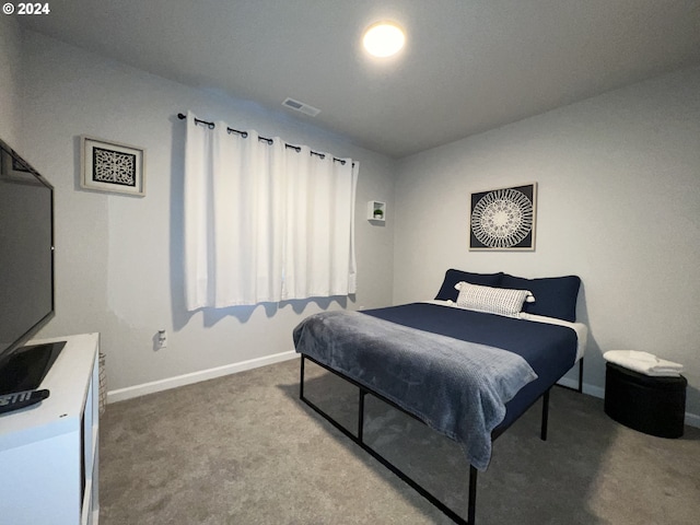 bedroom with carpet floors