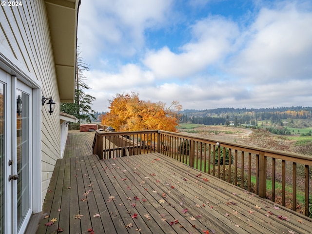 view of wooden terrace