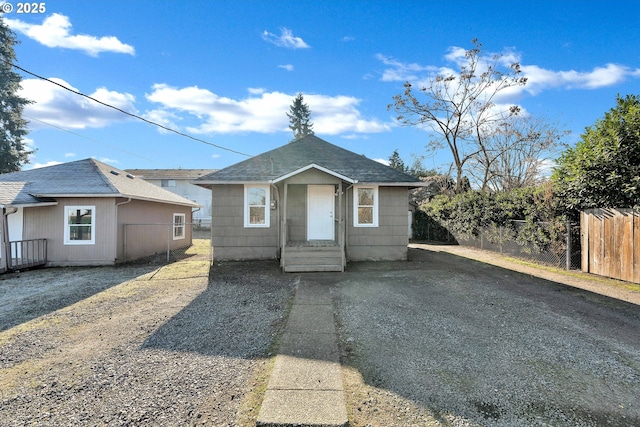 view of front of property