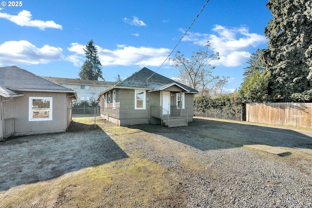 view of front of property