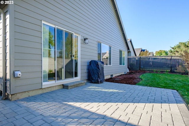 exterior space featuring a patio area