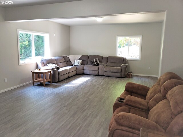 85287 Hemlock St, Florence, OR 97439 - living area with wood finished floors and baseboards