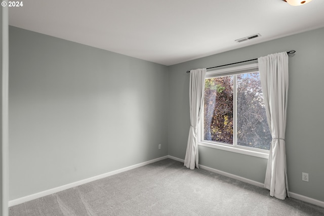 view of carpeted empty room