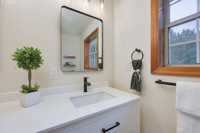 bathroom featuring vanity