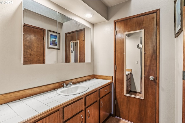 bathroom with vanity