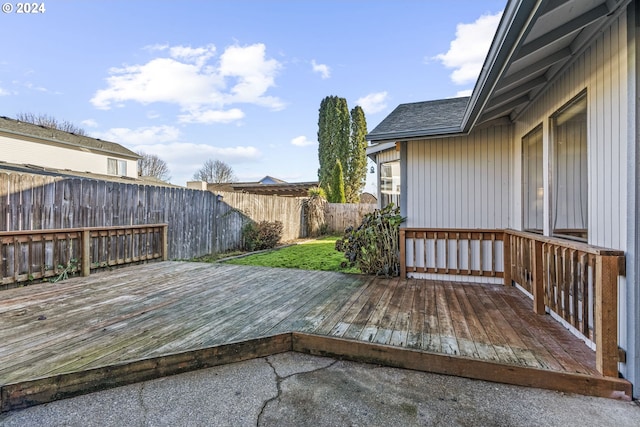 view of deck