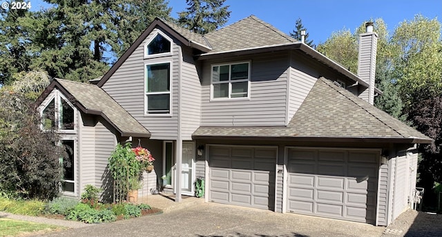 view of front of house featuring a garage