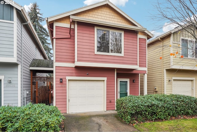 view of front of home featuring a garage