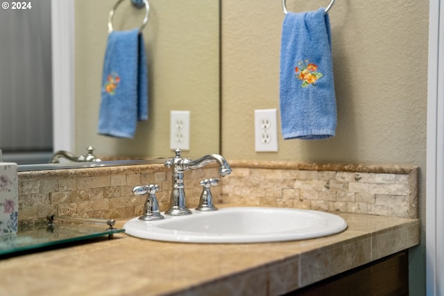 bathroom featuring vanity