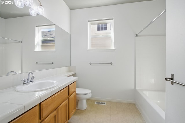 5306 NW Skycrest Pkwy, Portland, OR 97229 - bathroom with plenty of natural light, visible vents, toilet, and vanity