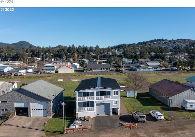 35165 Rueppell Ave, Pacific City, OR 97135 - aerial view of residential area featuring a mountainous background