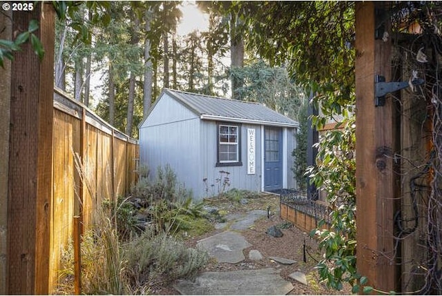 view of outbuilding