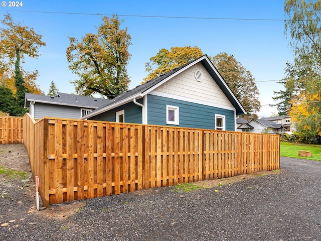 view of side of property