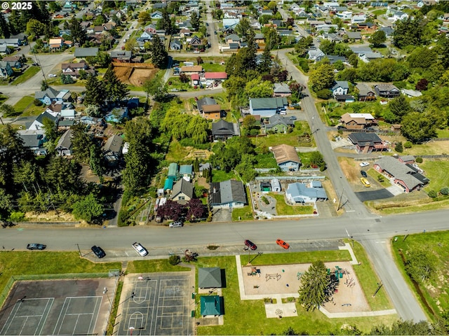 422 E 5th St, Coquille, OR 97423 - aerial view of property's location with nearby suburban area