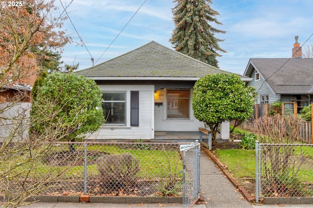 view of bungalow-style home