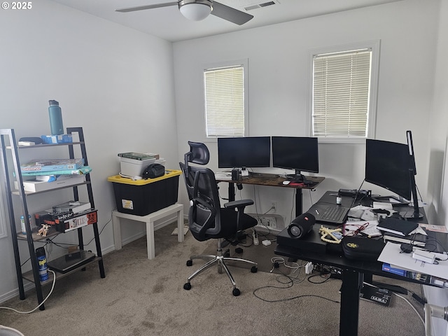 4024 NE 166th Ave, Vancouver, WA 98682 - carpeted office with a ceiling fan and baseboards