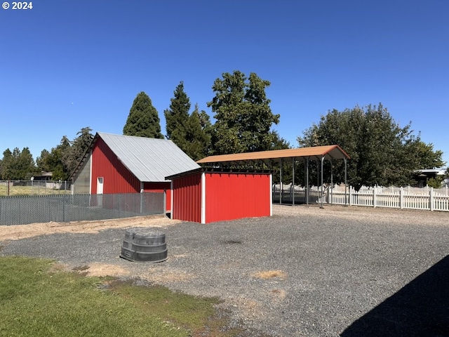 view of stable