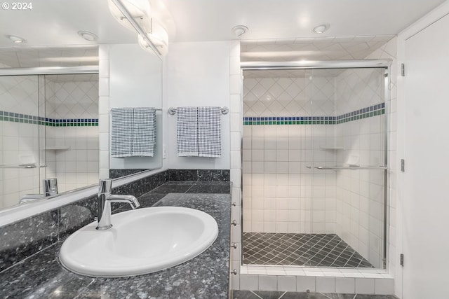 6605 W Burnside Rd Unit 144, Portland, OR 97210 - full bathroom featuring a stall shower and vanity