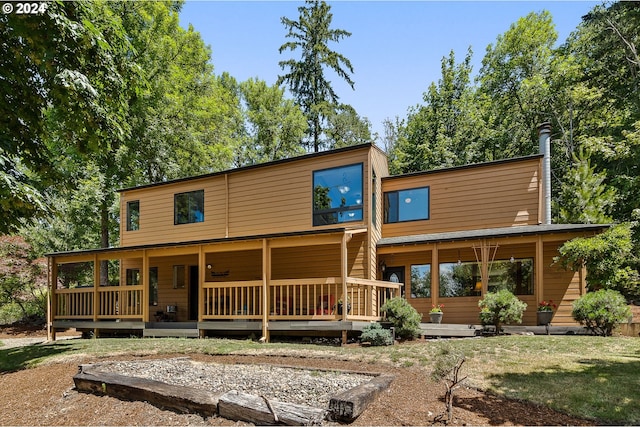 view of rear view of property