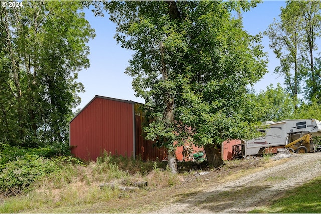 view of outdoor structure