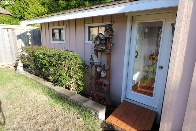 view of outbuilding