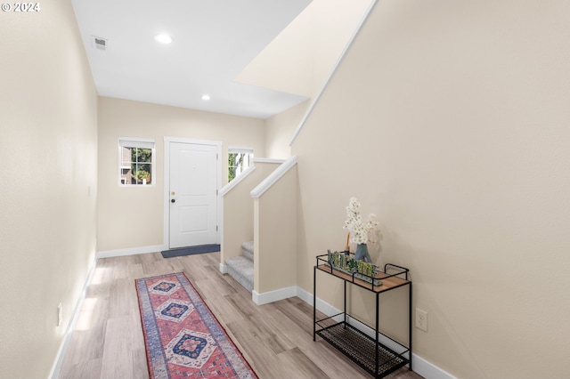 interior space featuring light hardwood / wood-style flooring