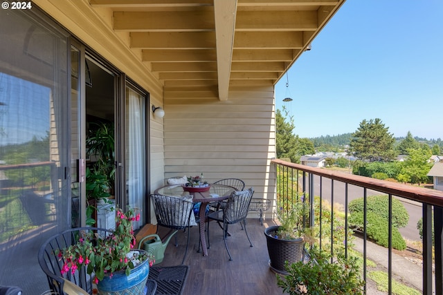 view of balcony