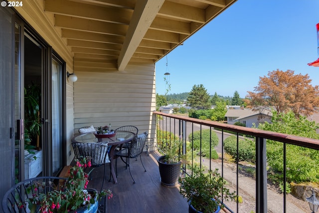 view of balcony