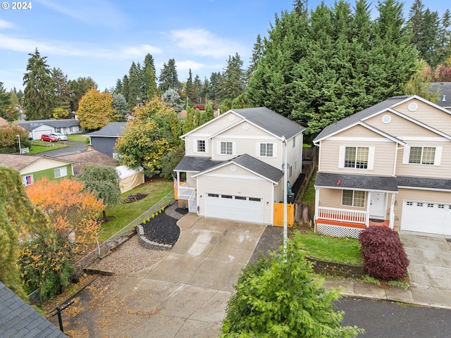 view of front of house featuring a garage