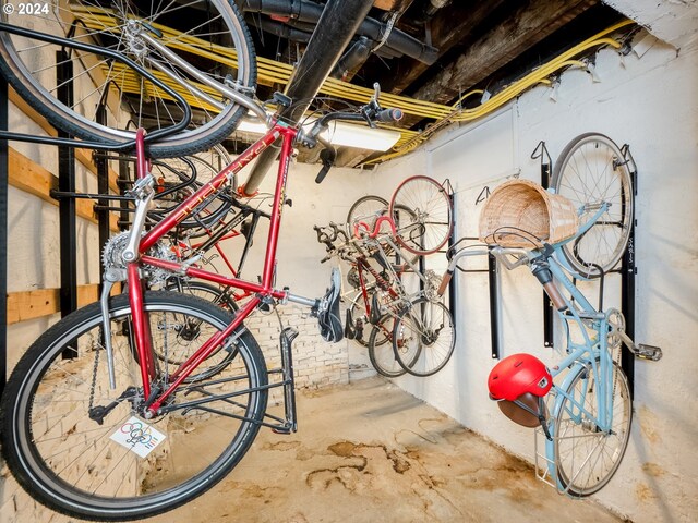 1104 SW Columbia St Unit 105, Portland, OR 97201 - garage with bike storage