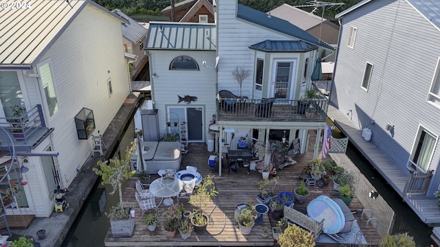 exterior space with a balcony