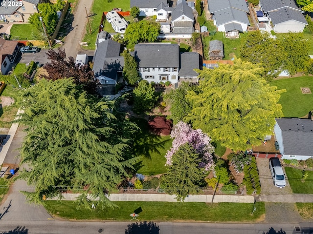 aerial view featuring a residential view