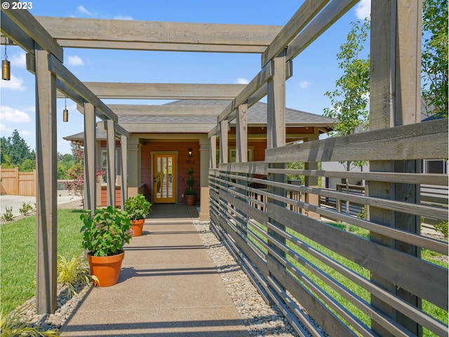 view of exterior entry with french doors