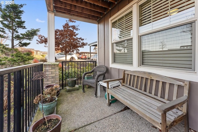 view of balcony