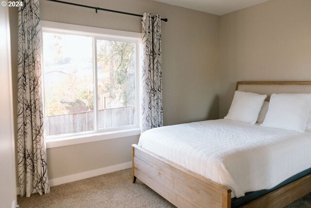 bedroom with carpet flooring