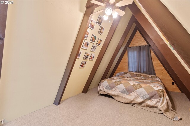 bedroom with carpet