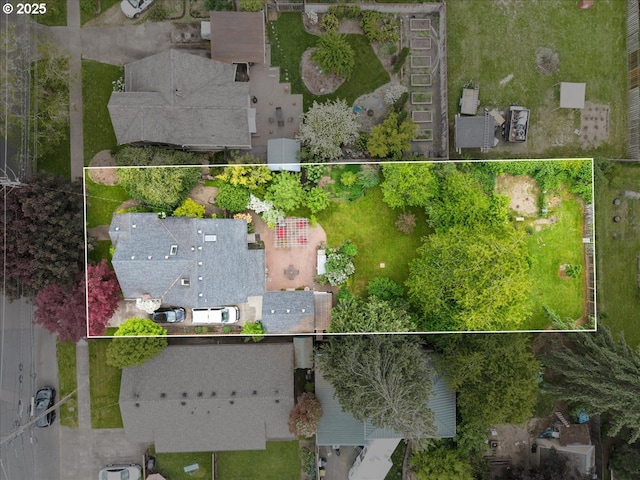 1718 23rd Ave, Forest Grove, OR 97116 - aerial overview of property's location with property parcel outlined