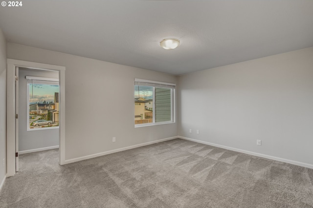 view of carpeted empty room