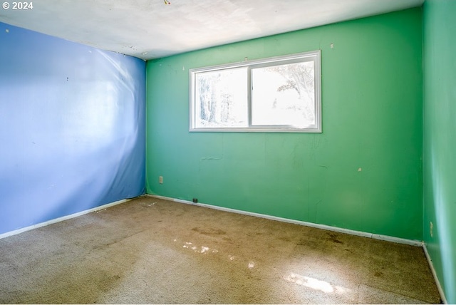 view of carpeted empty room