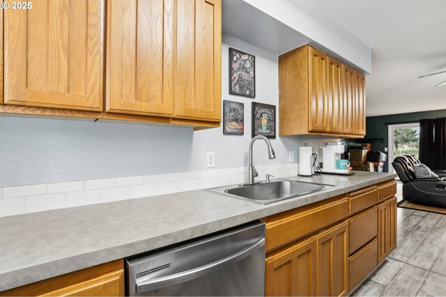 1763 NE 19th St, Gresham, OR 97030 - kitchen featuring dishwasher and light countertops