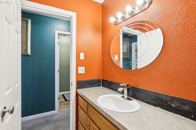 1763 NE 19th St, Gresham, OR 97030 - bathroom with vanity and a textured wall