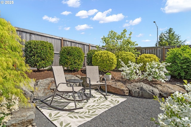 1010 NW 1st St, Dundee, OR 97115 - view of patio / terrace with a fenced backyard