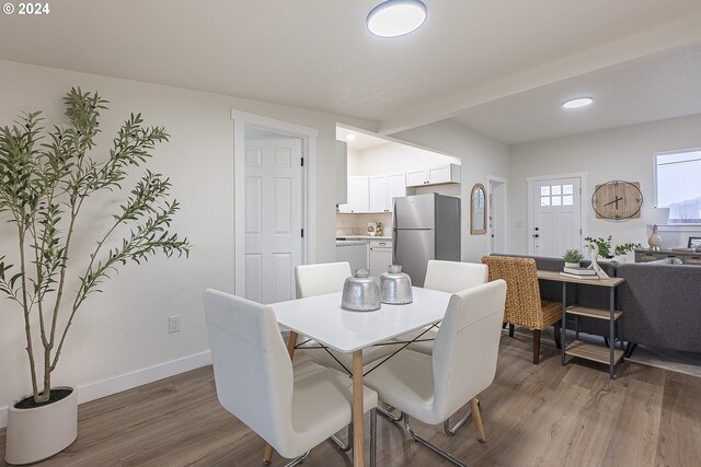 dining room featuring hardwood / wood-style floors