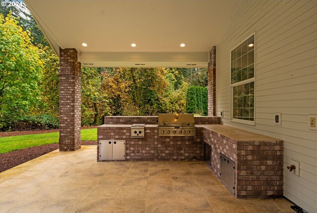 view of patio / terrace featuring area for grilling