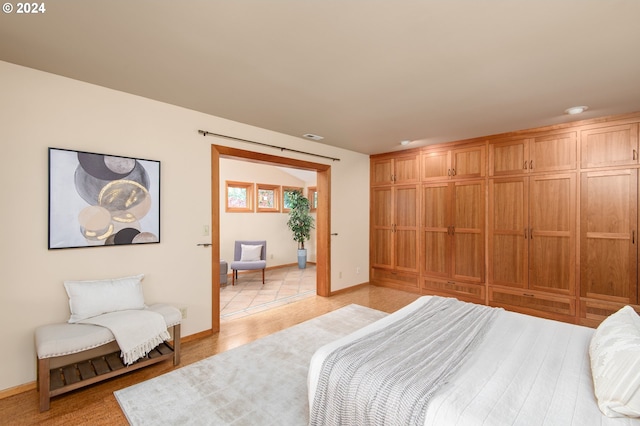 view of tiled bedroom