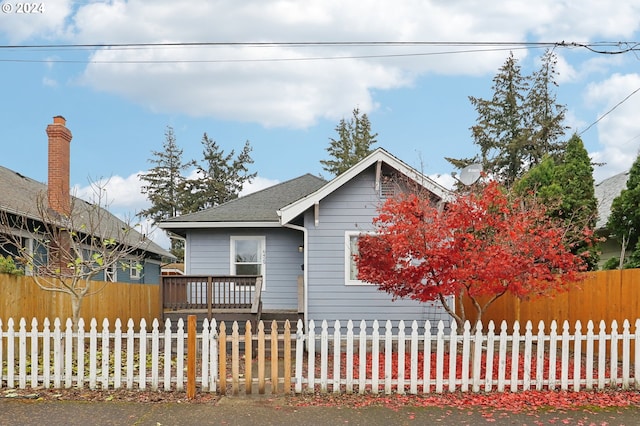 view of front of home