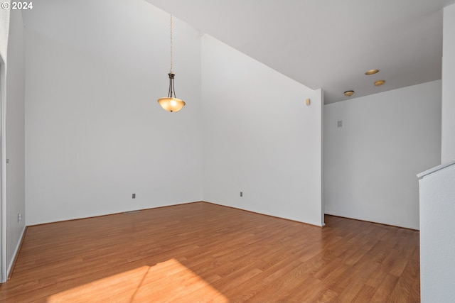 empty room featuring light hardwood / wood-style floors